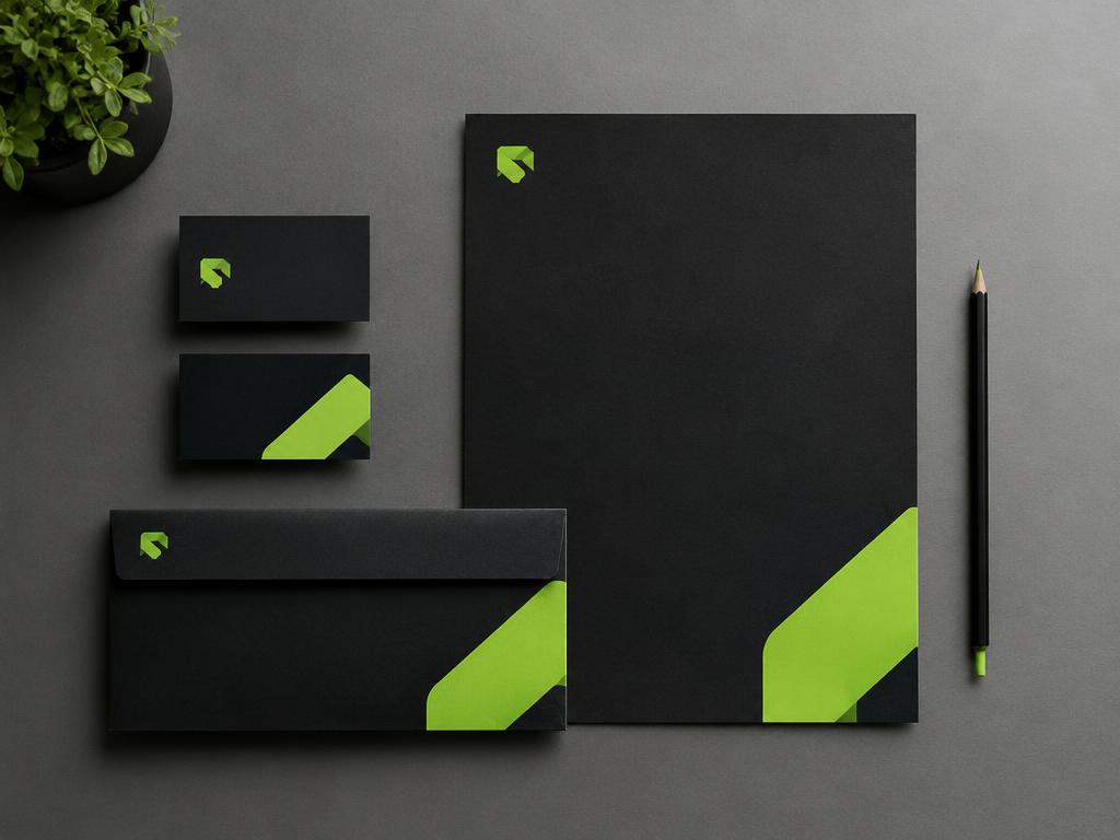 Brand identity stationery set