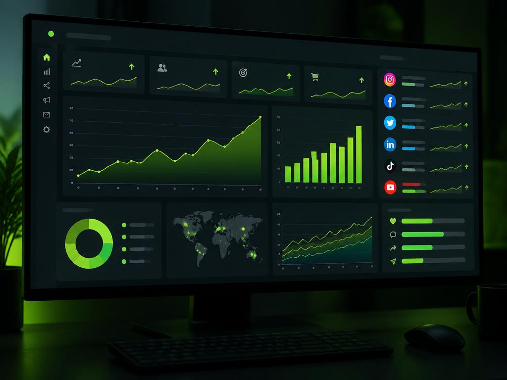 Digital marketing analytics dashboard
