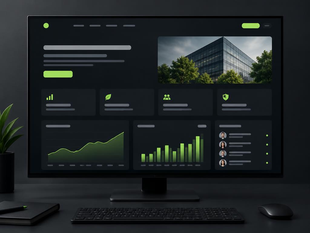 Corporate website platform dashboard